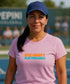 Stay Groovy Play Pickleball | Short Sleeve Performance Tee by Pepini Pickleball β white Pickleball T-Shirt front view